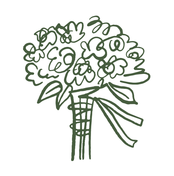 Hand-drawn bouquet illustration